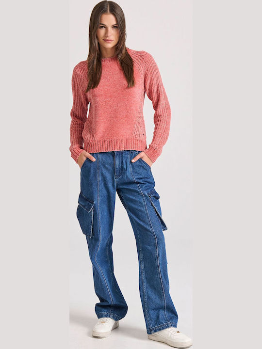 Bluza Damă Pulover Mineral Roșu Roz