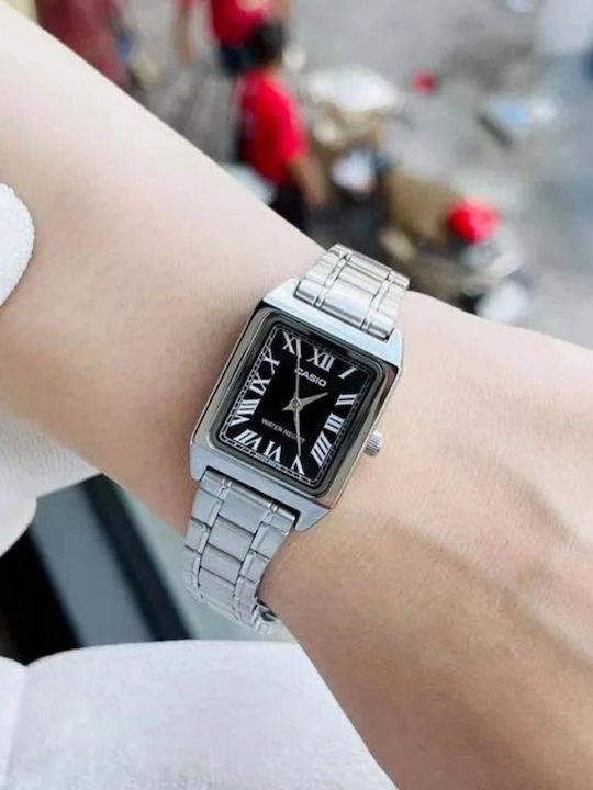 Casio Standard Women's Watch with Silver Metal Bracelet