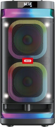 XO Karaoke Speaker with Wireless Microphone and Lighting Effects F58 Shine 16.004.0062 Black