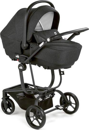 Cam Taski Sport Adjustable 3 in 1 Baby Stroller Suitable for Newborn Black 10.6kg