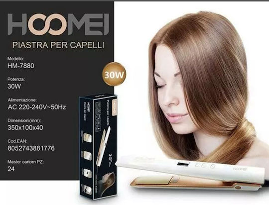 Hoomei HM-7880 Hair Straightener with Ceramic Plates 30W