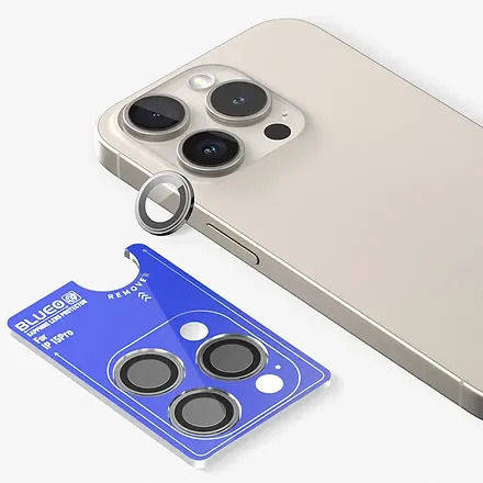 Blueo Lens Προστασία Κάμερας Tempered Glass Γκρι για το iPhone 15 Pro, iPhone 15 Pro Max, iPhone 16 Pro, iPhone 16 Pro Max