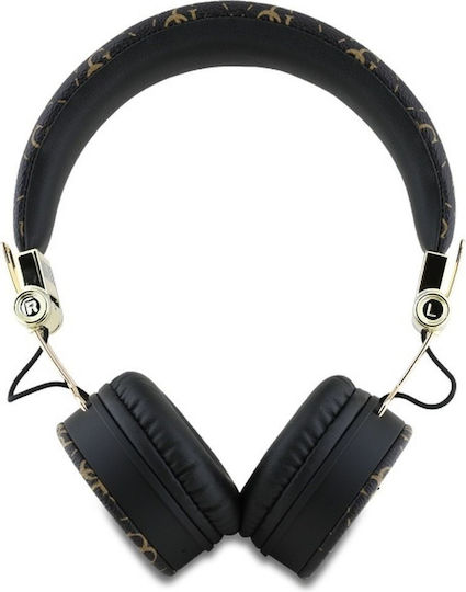 Guess Triangle Round Wireless / Wired On Ear Headphones with 32 hours of Operation Black