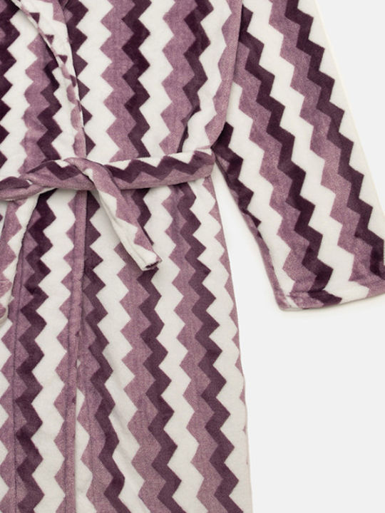 Minerva Winter Women's Robe Purple