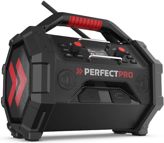 PerfectPro OCT-18V Tragbares Radio DAB+ mit Bluetooth Schwarz