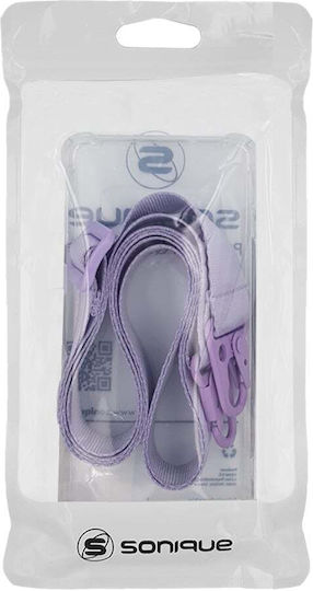 Silicone Case Strap Sonique Armor Clear Motorola Moto G13 4G Moto G23 4G Moto G53 5G Lilac
