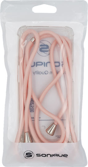 Sonique Back Cover Silicone with Strap Pink (Moto G31)