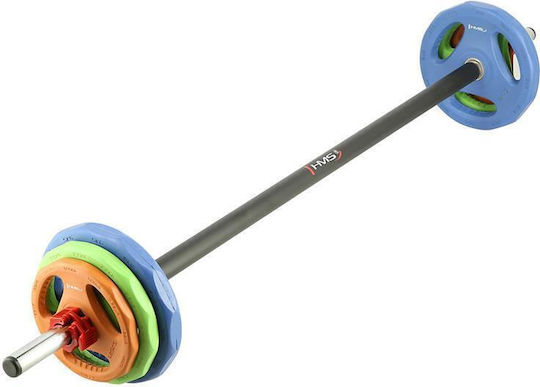HMS Straight Bar Φ30mm Set with Weights 20kg Length 140cm without Collars