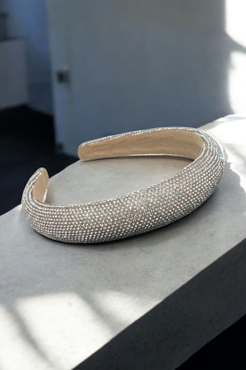 Stirnband Haar Weiß