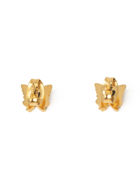 Schmetterling Ohrringe Edelstahl Gold Einheitsgröße 7372