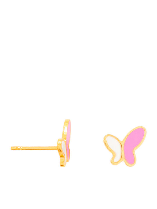 Butterfly Earrings Gold Gold One Size 16477