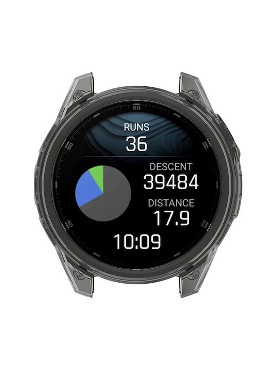 Carcasă de Silicon în culoarea Negru pentru Garmin Fenix 8 43mm