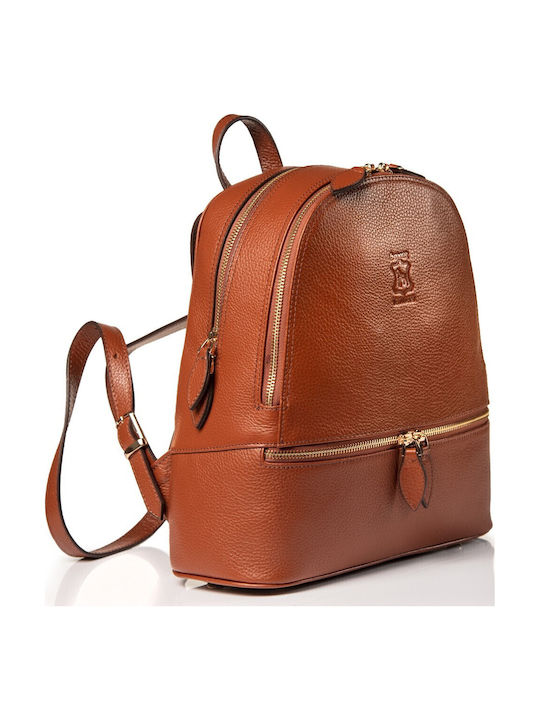 Leder Damentasche Rucksack Tabac Braun