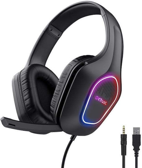 Trust GXT 416 Zirox Ασύρματο Over Ear Gaming Headset με σύνδεση 3.5mm / USB
