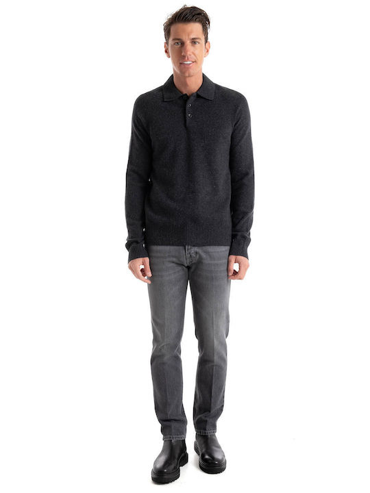 Calvin Klein Polo Pullover Black