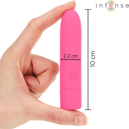 Intense Rechargeable Vibrating Mini Δονητής Bullet 10cm Ροζ
