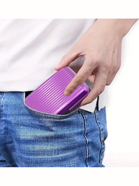 Herren Geldbörse Karten mit RFID Lila