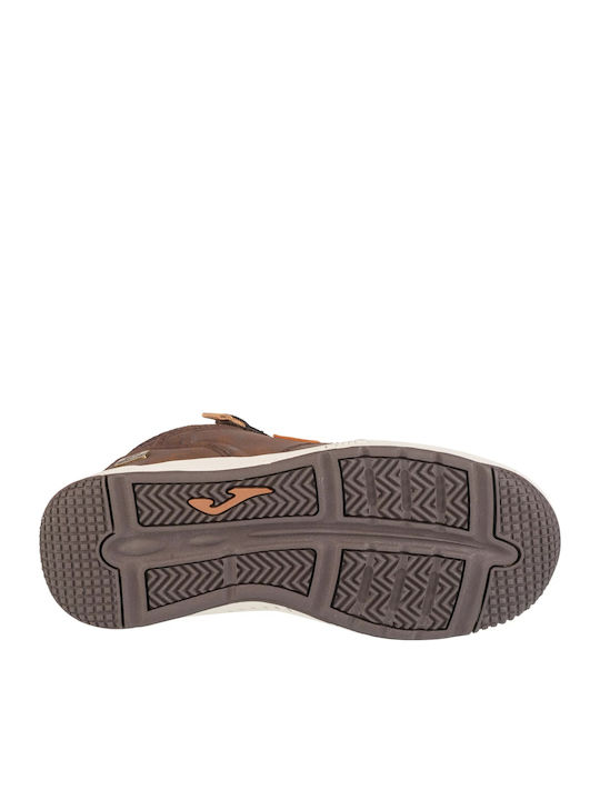 J.torcon Jr Παιδικά Sneakers High με Σκρατς Καφέ