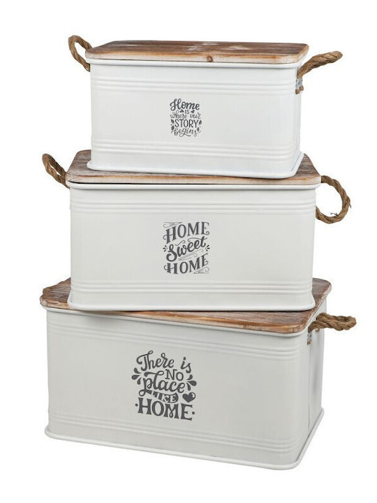 Urban Living Set Dekorative Boxen Metallisch 3Stück Urban Living Set Dekorative Boxen Metallisch 3Stück