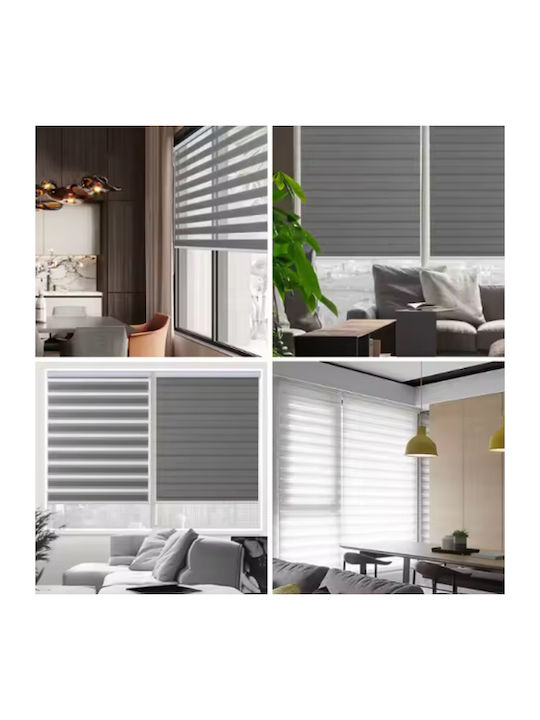 Tpster Roller Blinds Partial Blackout Gray W100xH180cm 36947