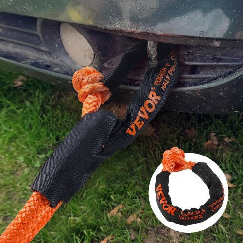 Vevor Car Towing Tow Rope In Orange Colour
