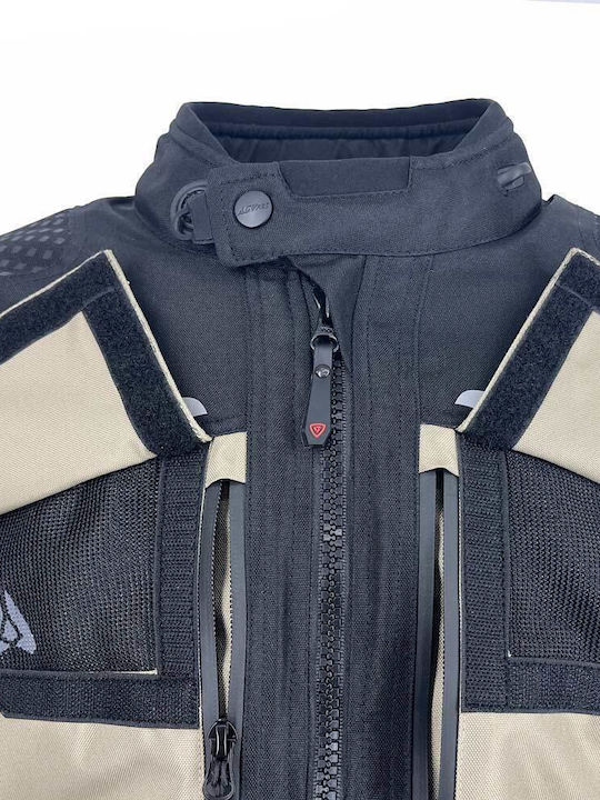AGVpro Commander Men's Motorcycle Jacket 4 Seasons Beige Black