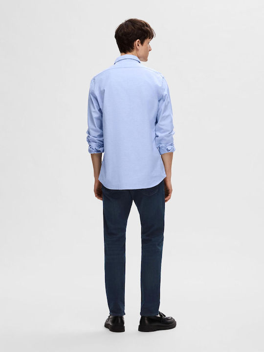 Selected Long-sleeved Shirt Light Blue