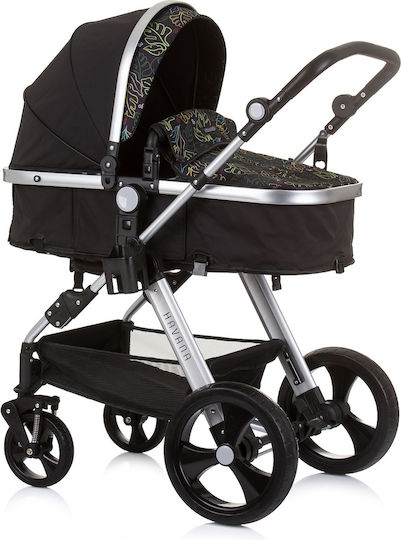 Chipolino Havana Бебешка количка 2 в 1 Obsidian/Leaves