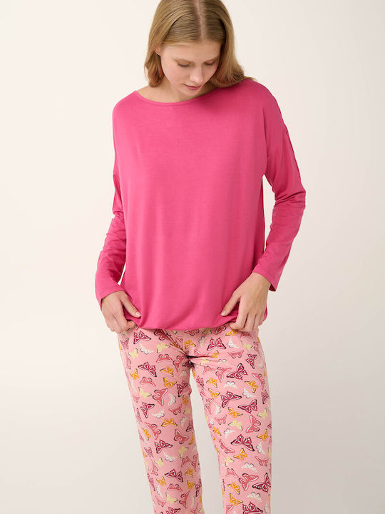 Vamp Winter Women's Pyjama Set Pink