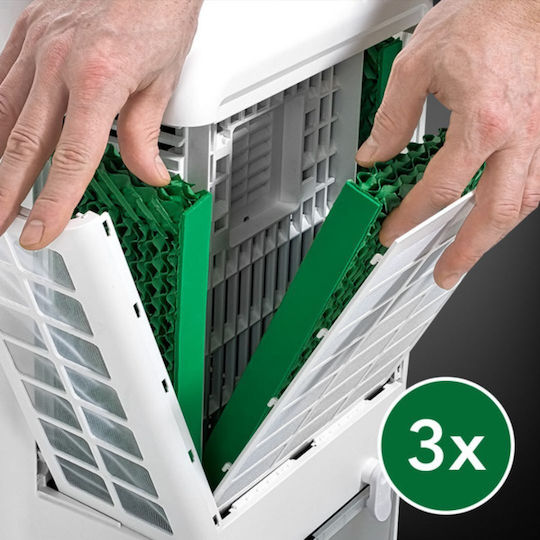 Trotec Luftreiniger / Luftbefeuchter 60W für Räume 26m²