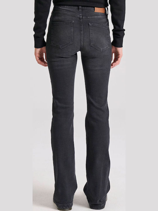 Women's Jean Trousers Flared Black