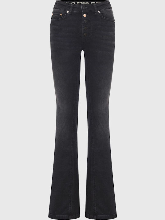 Women's Jean Trousers Flared Black