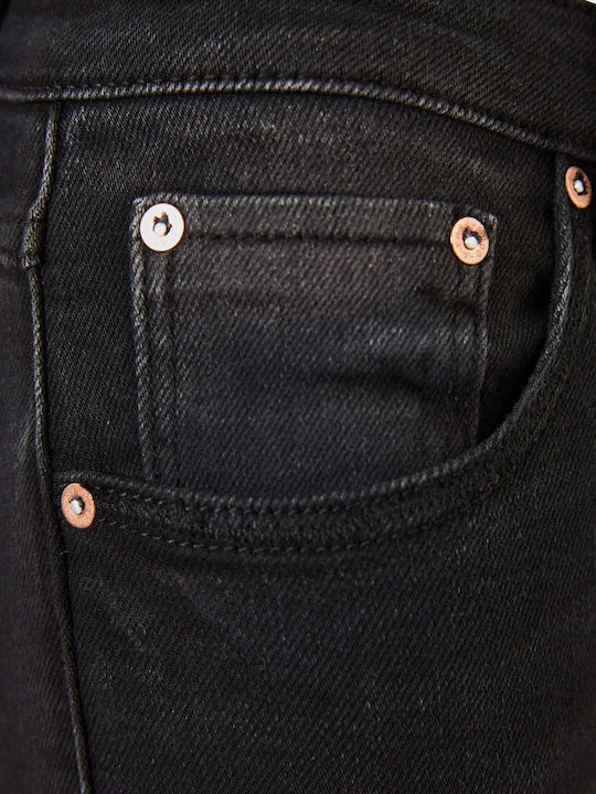 High Waist Women's Jean Trousers in Skinny Fit Black