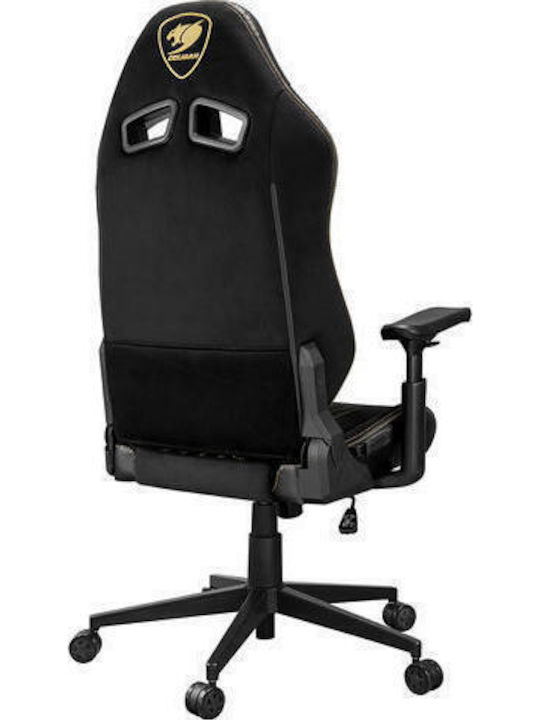 Cougar Royal F Καρέκλα Gaming Δερματίνης με Ρυθμιζόμενα Μπράτσα Μαύρη