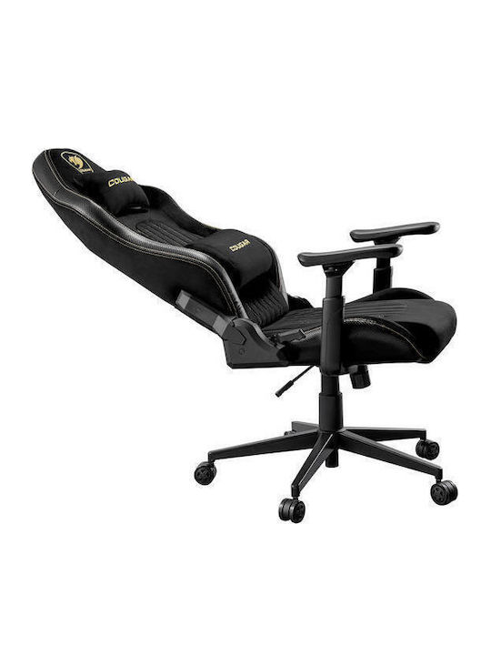 Cougar Royal F Καρέκλα Gaming Δερματίνης με Ρυθμιζόμενα Μπράτσα Μαύρη