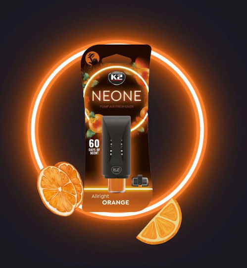 Ароматизатор за кола за вентилация с регулируема интензивност K2 Neone Allright Orange 1бр