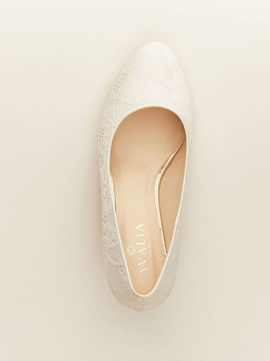 Bridal Ivory Lace Pump 5.5 Cm Lara