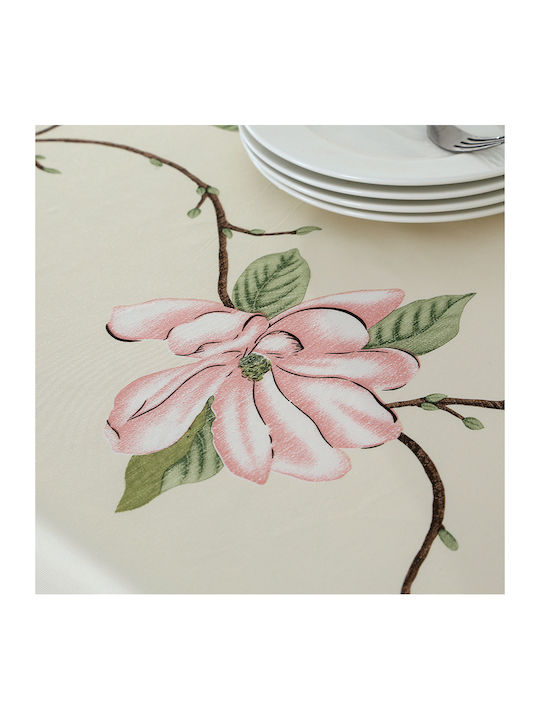 Τραπεζομάντηλο Αλέκιαστο Beige 150x150εκ.