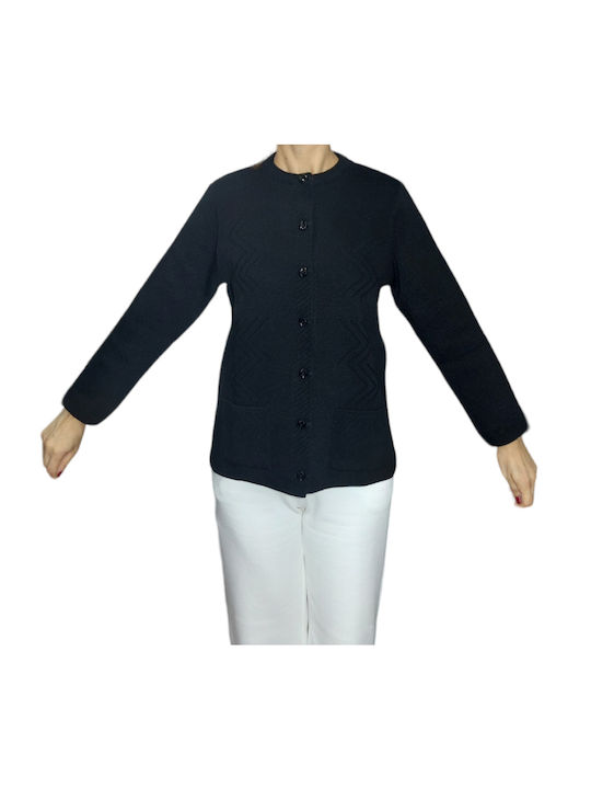 Cardigan tricotat pentru femei cu decolteu clasic