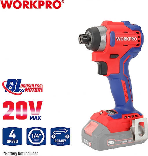 WorkPro Impact Screwdriver Battery Solo Brushless