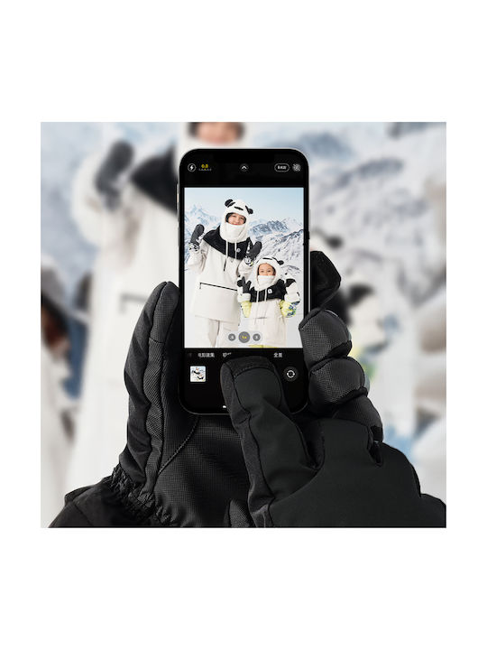Qunature Männer Ski- & Snowboardhandschuhe Schwarz