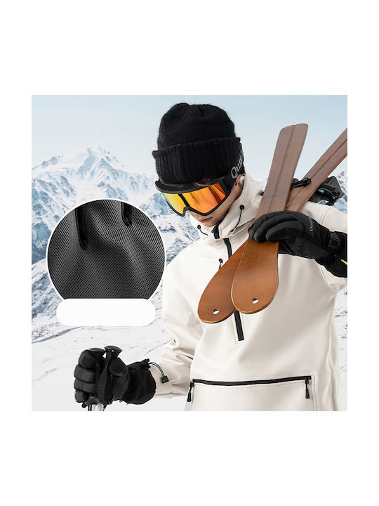 Qunature Männer Ski- & Snowboardhandschuhe Schwarz