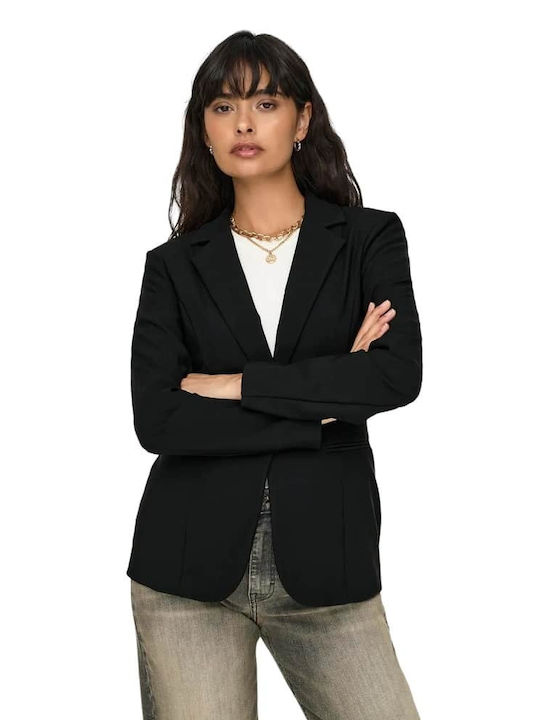 Only Long Women's Blazer Black