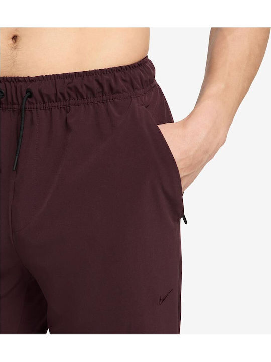 Unlimited Drifit Zippered Cuff Versatile Pants Παντελόνι Φόρμας Dri-Fit με Λάστιχο Red