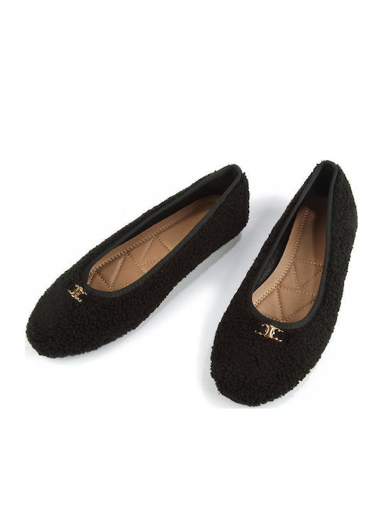 Damen Ballerinas in Schwarz Farbe