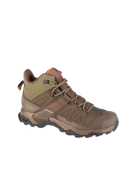 Salomon Men's Hiking Boots Waterproof with Gore-Tex Membrane Brown