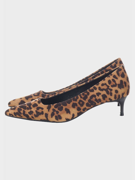 G Secret Brown Heels Animal Print