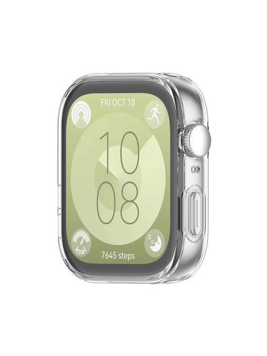 Techsuit Defense360 Pro Plastikhülle mit Glas in Transparent Farbe für Huawei Watch Fit 3
