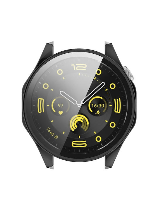 Techsuit Defense360 Pro Carcasă de Plastic cu Sticlă în culoarea Negru pentru Huawei Watch GT 4 (41mm)
