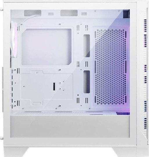 MSI Mag Forge 320R Airflow Gaming Midi-Turm Computergehäuse mit Seitenfenster Weiß